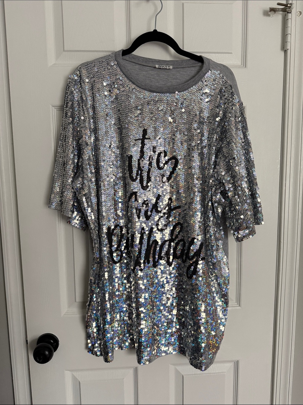 Silver Sequin - "It's My Birthday” dress
